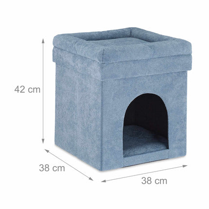 Stool for cat cave in grey