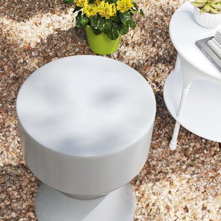 Gartenschemel aus Keramik in Sanduhrform, 120 kg Tragkraft, wetterfest
