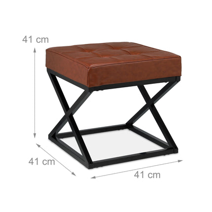 Stool with imitation leather