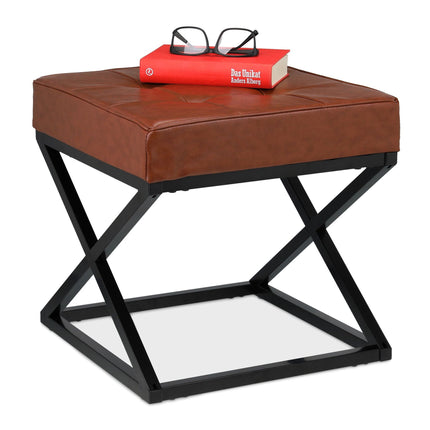 Stool with imitation leather