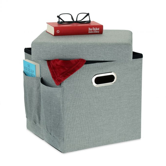 Hocker mit Stauraum und Taschen