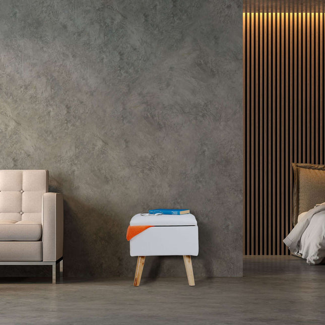 Hocker mit Stauraum Kunstleder