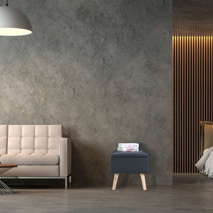 Stool with storage space Artificial leather
