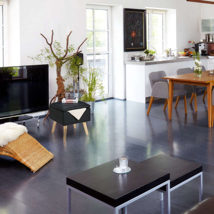 Stool with storage space Artificial leather