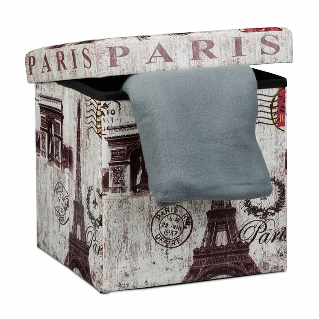 Hocker mit Stauraum Trendmotiv