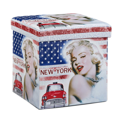 Stool with storage space Trend motif
