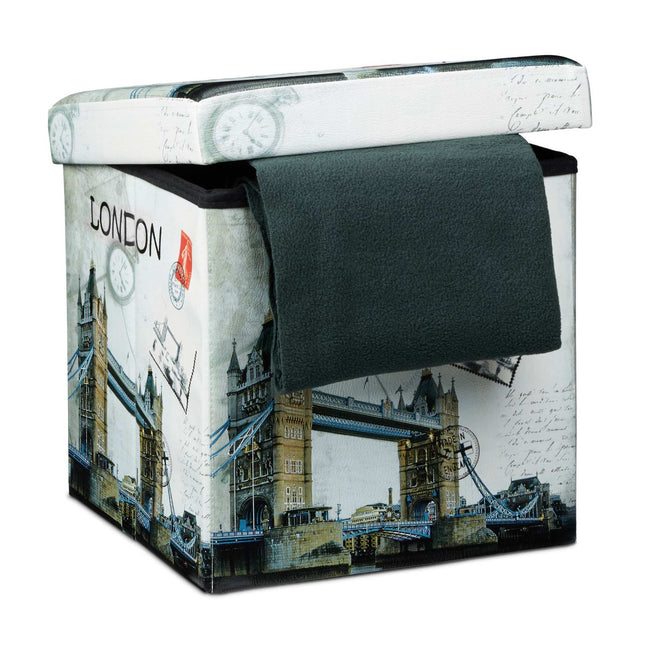 Hocker mit Stauraum Trendmotiv