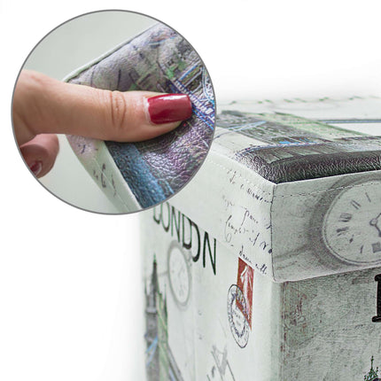 Hocker mit Stauraum Trendmotiv