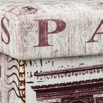 Hocker mit Stauraum Trendmotiv