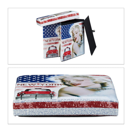 Stool with storage space Trend motif