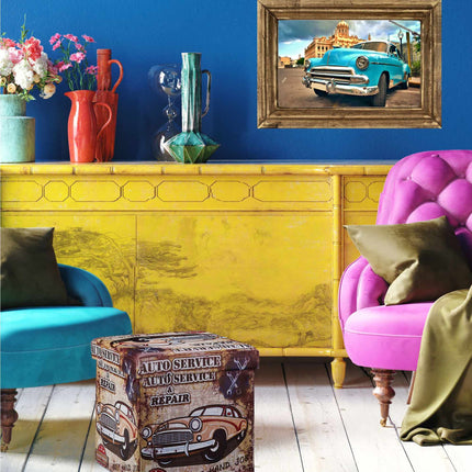 Stool with storage space Trend motif