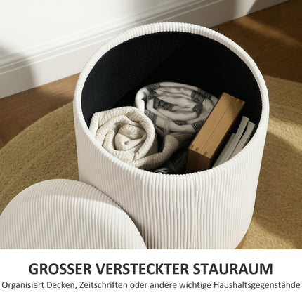Cremeweiß gepolsterte Lagerpalette mit Stahlgestell