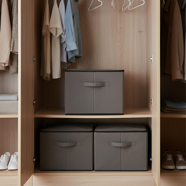 Aufbewahrungsbeutel 3er-Set – Stoff, Reißverschluss, Griffe