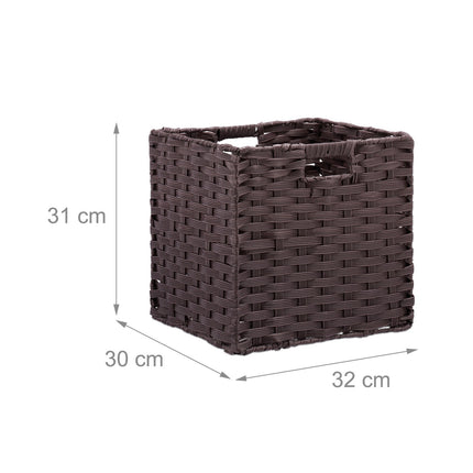 Storage Baskets Set of 2 – Durable Plastic Organisers