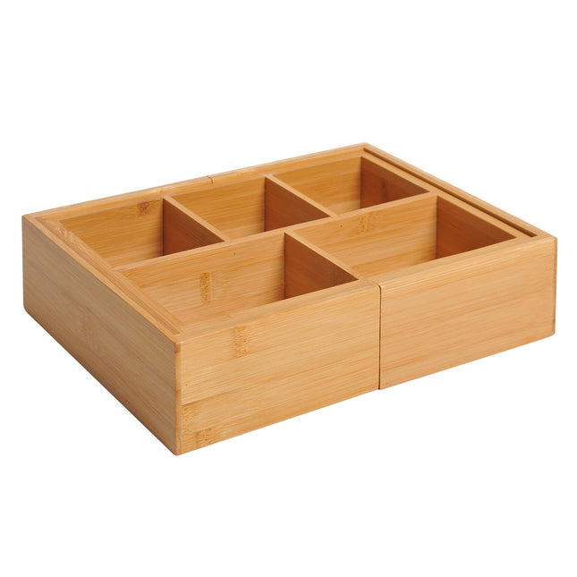Bambus-Aufbewahrungsbox, Auszugsbox, natur