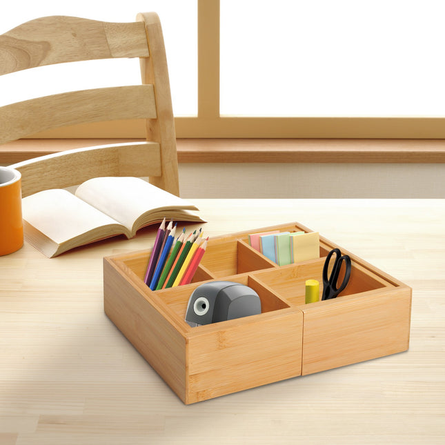 Bambus-Aufbewahrungsbox, Auszugsbox, natur