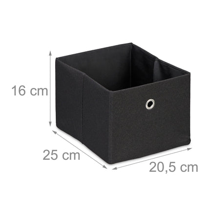 Aufbewahrungsboxen 2er-Set – Mehrfarbige Stoff-Organizer