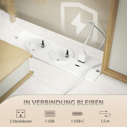 Aufbewahrungskommode mit 8 Stoffschubladen, Stahlrahmen, Cremefarben