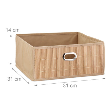 Storage basket Bamboo Flat