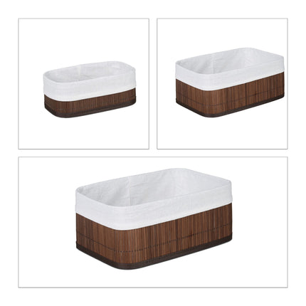 Storage basket bathroom 3 parts