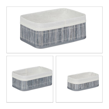 Storage basket bathroom 3 parts