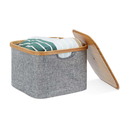 Storage basket fabric gray