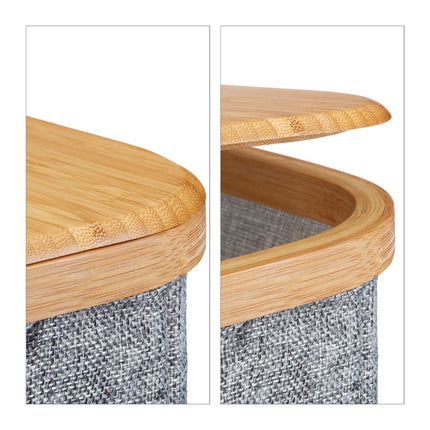 Storage basket fabric gray