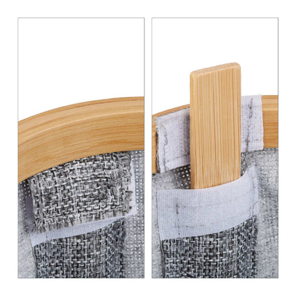 Storage basket fabric gray