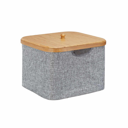 Storage basket fabric gray