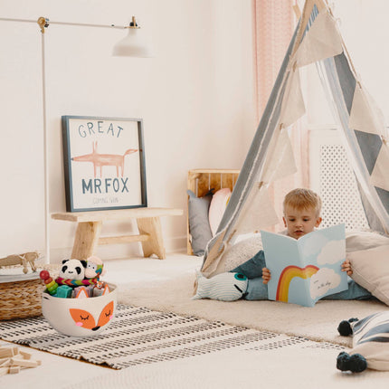 Panier de rangement pour enfants renard