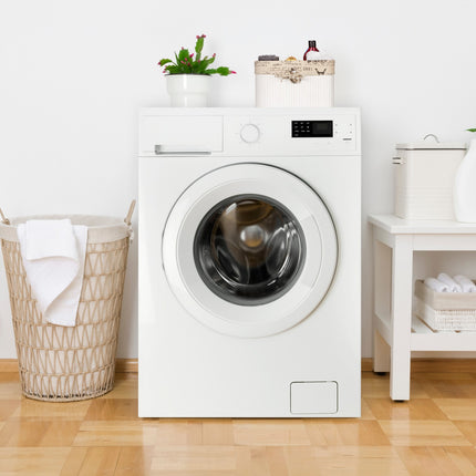 Aufbewahrungskorb aus weißem Bambus