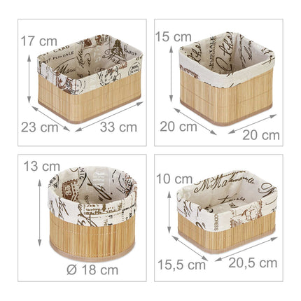 Paniers de rangement - lot de 4