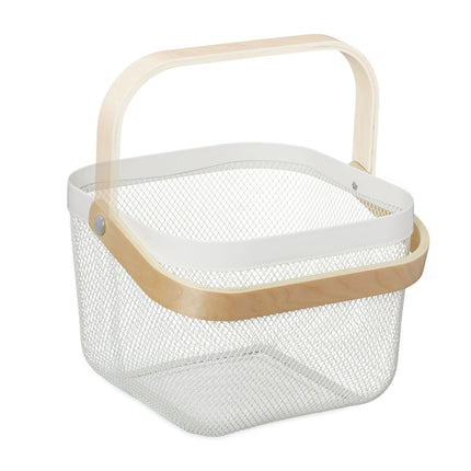 Storage basket with handle