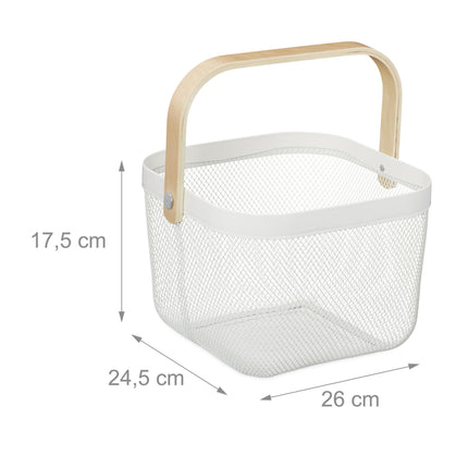 Storage basket with handle
