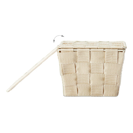 Panier de rangement avec couvercle