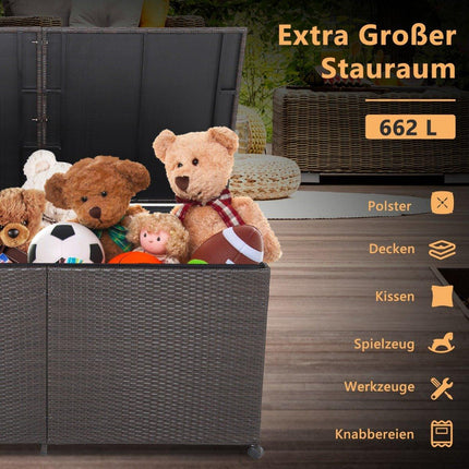 Úložný box s objemem 662 l, 150 x 77 x 73 cm