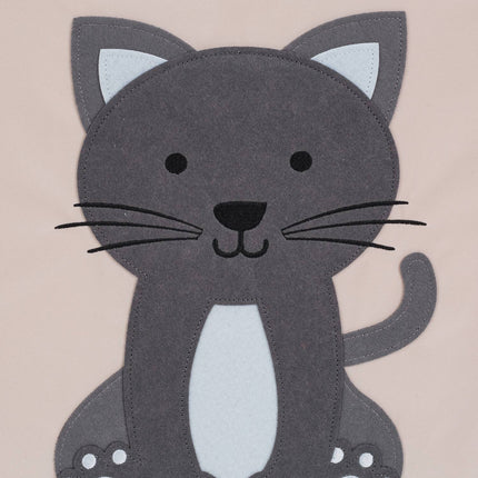 Storage box with cat motif