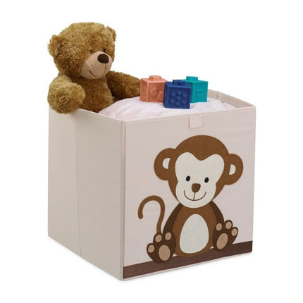 Storage box with monkey motif