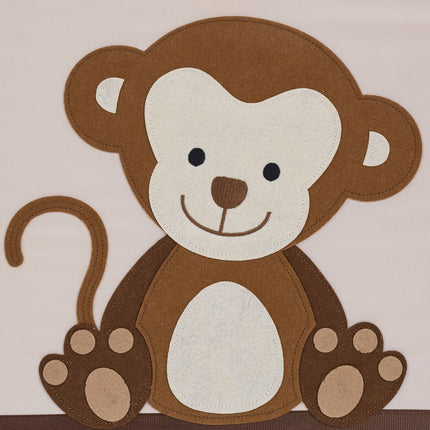 Storage box with monkey motif