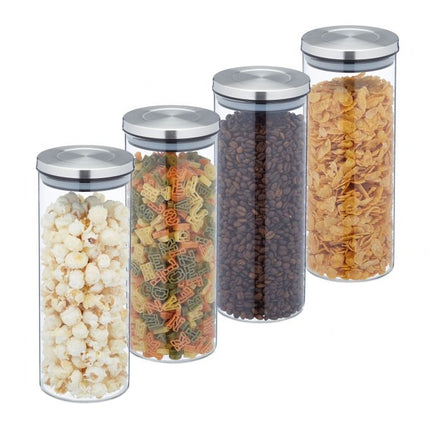 Bocaux de conservation 1,3 l par lot de 4