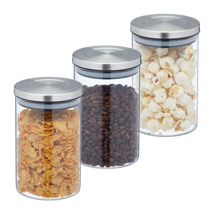 Storage jars in sets of 3,800 ml