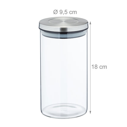 Bocaux de conservation en lot de 4 1000 ml
