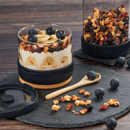 Storage jars with lids set of 3