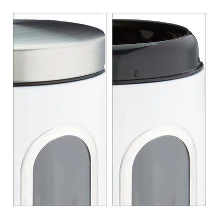 Storage jar with viewing window