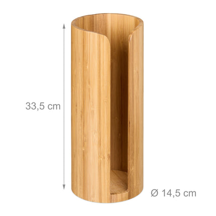 Rangement de rouleaux de papier toilette en bambou