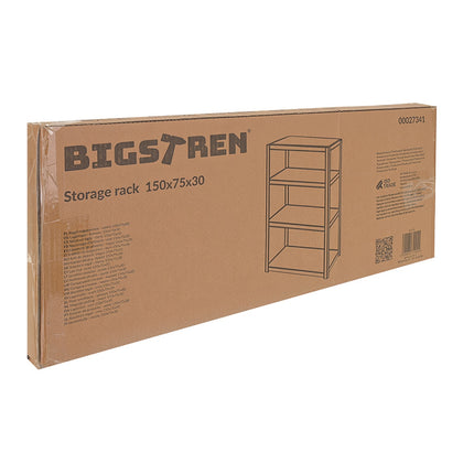 Lagerregal - schwarz 150x75x30 Bigstreen