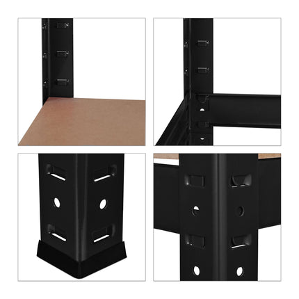 Storage shelf 1325 kg black