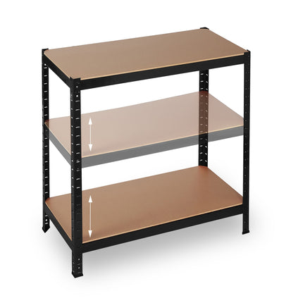 Étagère de rangement 180x90x60 noire
