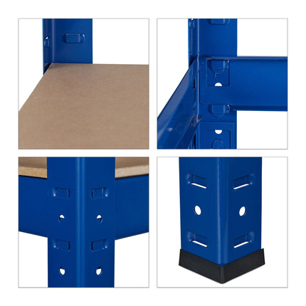 Storage shelf 180x90x60 blue