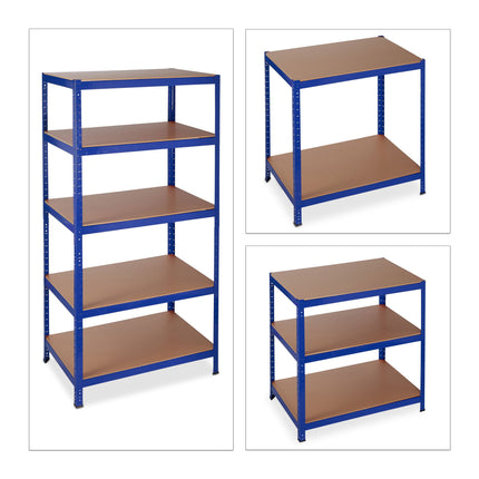 Storage shelf 180x90x60 blue